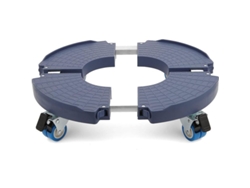 Soporte Para Plantas Con Ruedas Giratorias De 360°, Capacidad De 200 Kg, Bandeja Ajustable De Ø 40-54 Cm.