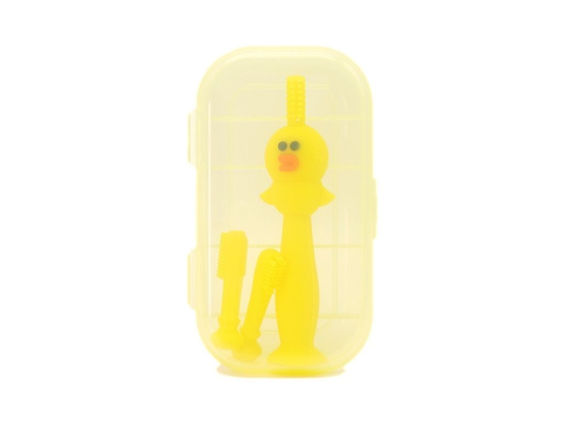 Cepillo De Dientes De Silicona Para Bebés Con Ventosa, Cerdas Suaves, Para Entrenamiento Infantil.