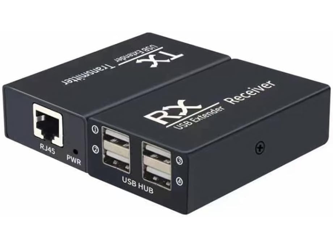 Extensor De Concentrador Usb 2.0 De 120 M A 4 Puertos En Un Solo Cable De Extensión Transmisor/receptor
