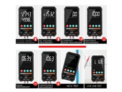 Multímetro Digital Mastfuyi De 6000 Cuentas, Rms Verdadero, Medición De Voltaje Ca/cc, Resistencia, Capacitancia, Ncv, Tamaño Compacto.