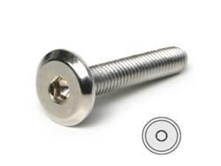 Tornillo embellecedor cegas cabeza plana allen m6 níquel. elegir largo. largo 25mm diámetro 8mm UCAFIX