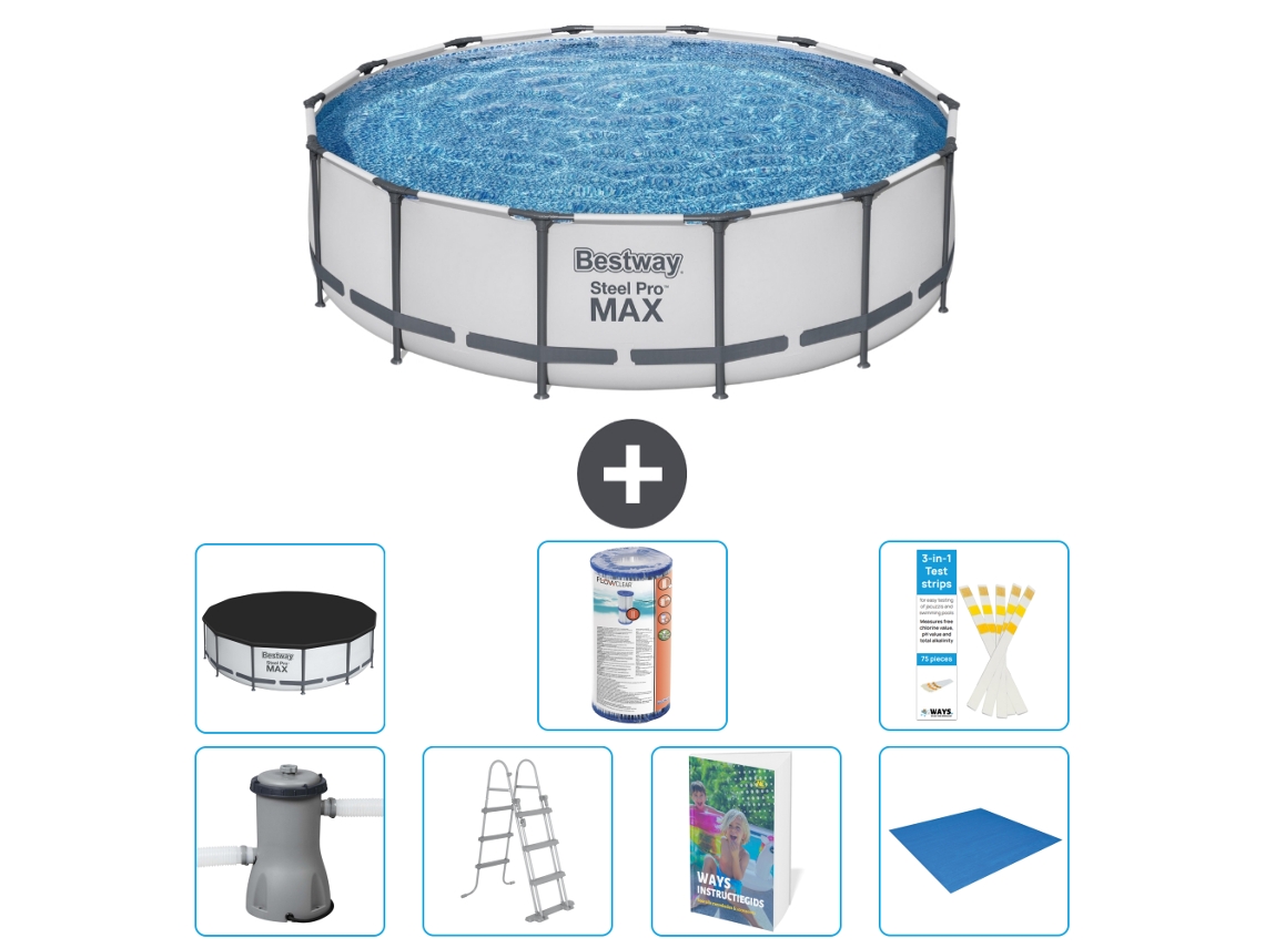 Bestway Piscina Bestway Steel Pro Max Redonda - 427x122 Cm - 8-peças S594