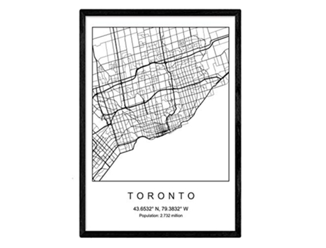 Lámina NACNIC Mapa Toronto (A3)