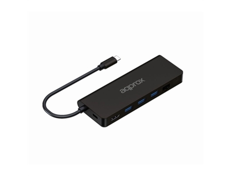 Hub APPROX! Appc53 (USB - Negro)