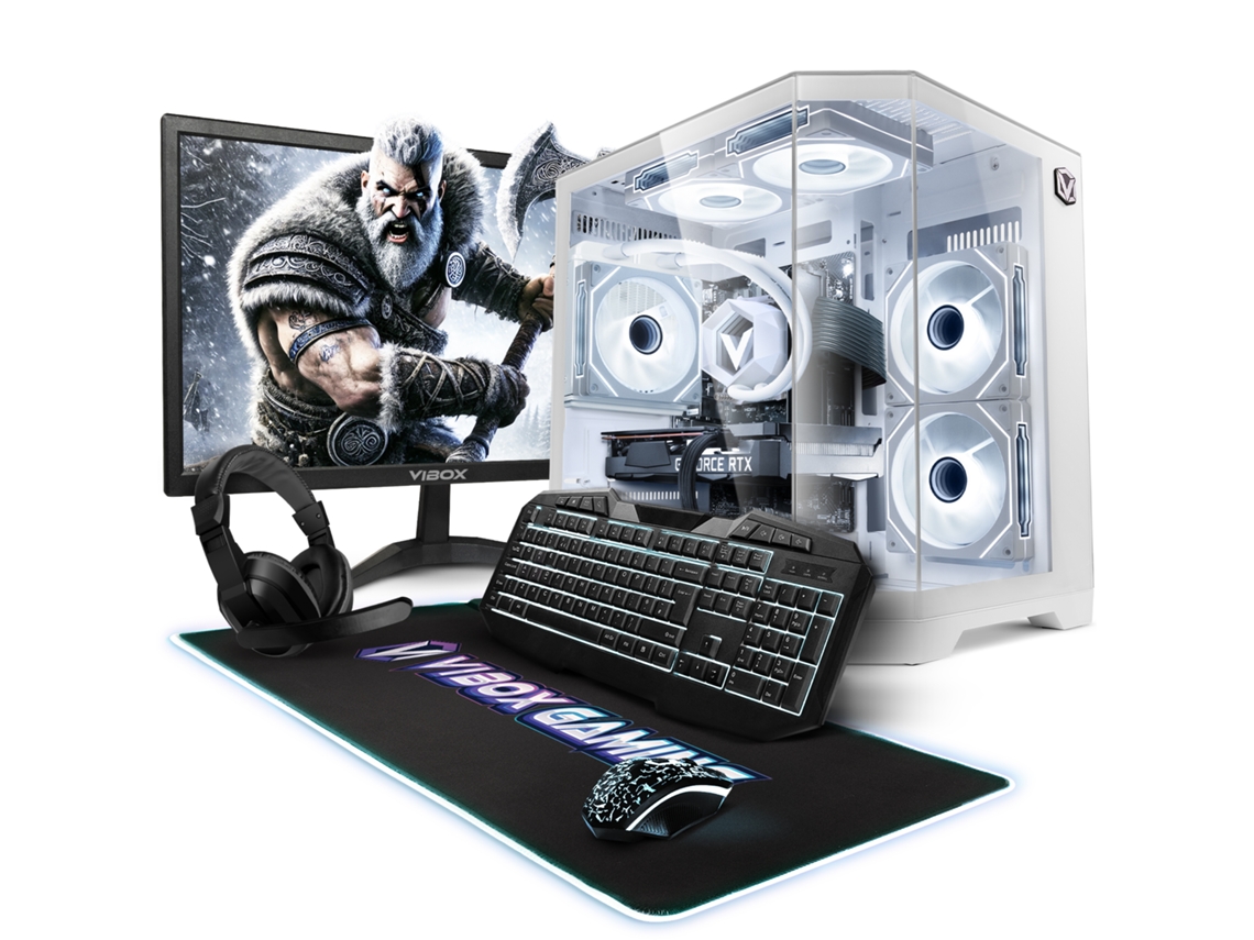 PC para juegos Vibox III-460 completo • I7 12700kf 5.0 GHz • RTX 5060 Ti 8 GB • 16 GB de RAM • SSD de 1 TB • Windows 11 • Wifi