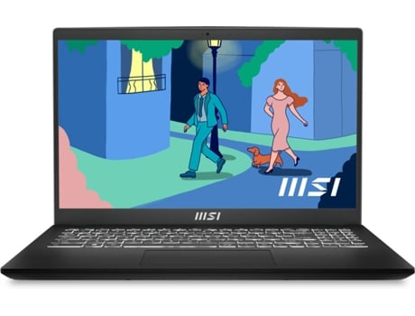 Portátil MSI Modern 15 B12M-024XES (15.6'' - Intel Core i7-1255U - RAM: 16 GB - 512 GB SSD - Intel Iris Xe Graphics)