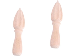 Exprimidor manual de cítricos de madera de Vayotoy (2 piezas)