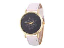 Reloj De Pulsera De Lujo De Aleación Blanca Para Parejas Con Movimiento De Cuarzo, Diseño Casual.