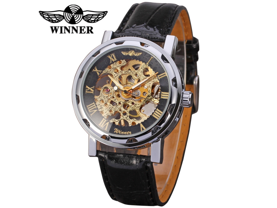 (estilo 14) Reloj Mecánico Con Correa De Cuero Esqueletizada, Resistente Al Agua, Estilo Casual, Reloj De Pulsera De Cuero, Reloj Mecánico
