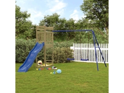 Conjunto de juegos para exteriores de madera de pino impregnada Lovely Home Wsd98945
