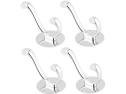 Ganchos De Pared Acero Inoxidable 4 Piezas, Percheros Metálicos Para Ropa Y Sombreros, Cocina Baño