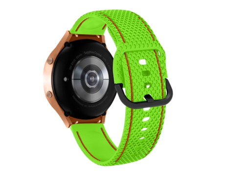 Correa para Galaxy Watch 5 / 5 Pro / 4 Silicona Costuras Bicolor verde AVIZAR