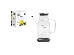Aceitera LA MEDITERRÁNEA Silicona Acero Inoxidable Vidrio de Borosilicato 1 L