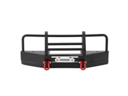 Ymsl Parachoques Delantero De Metal Para Coche Rc Axial Scx10 1/10 Resistente A Impactos Con Hebilla Remolque Hxl