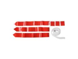Cinturón De Banderas De Fútbol Con 3 Banderas Para Competiciones Juveniles, Entrenamientos Y Prácticas - Rojo