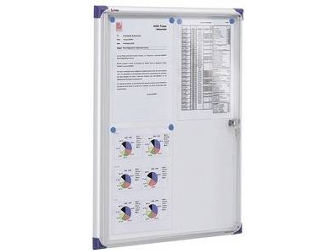 Vitrina NOBO (630x450x11mm - Aluminio - Magnético: Sí)