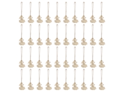 40 Adornos Navideños De Madera Para Árbol Con Guirnaldas Decorativas.