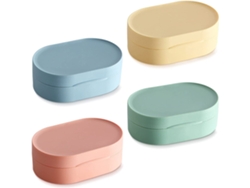 MEOIRUERY Jabonera portátil de elegante diseño, jabonera de viaje multiusos con ranura elegante para baño, ducha, cocina y lavandería (cabe en mochila o maleta)