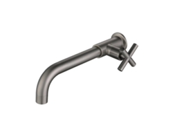 Grifo de cocina de pared Eifson Faucet, apertura a la derecha, color gris pistola