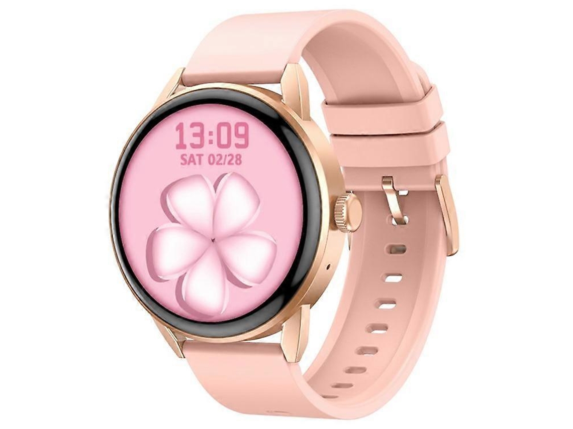 Reloj inteligente para mujer Gf03pro de 1,32 pulgadas con Bluetooth y correa de silicona para monitorización de la salud y llamadas Ly Ebike