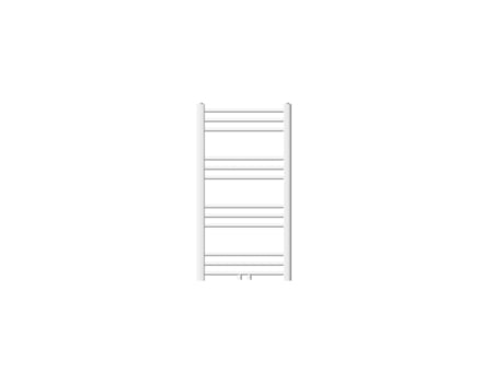 Radiador toallero de baño 50x80 cm calefactor blanco con conexión central LUXEBATH