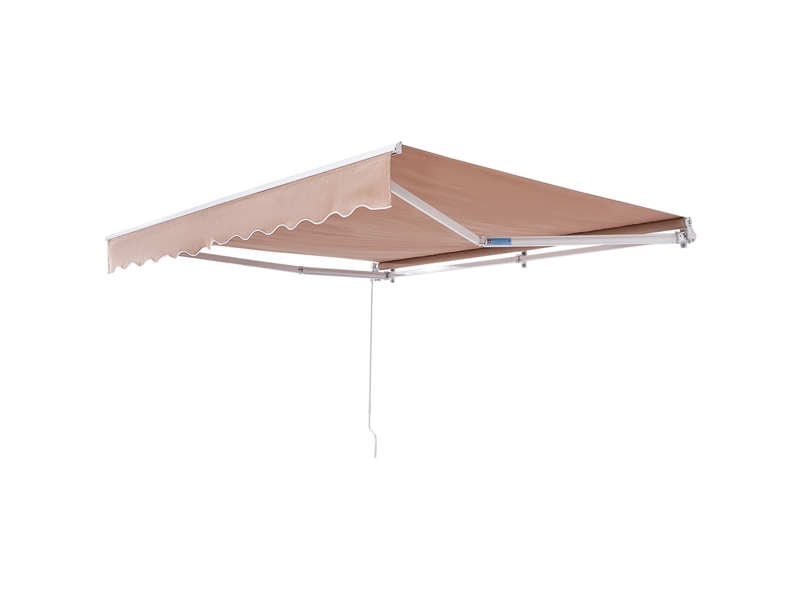 Toldo retráctil para patio Succebuy de 3,6 x 3 m, con manivela