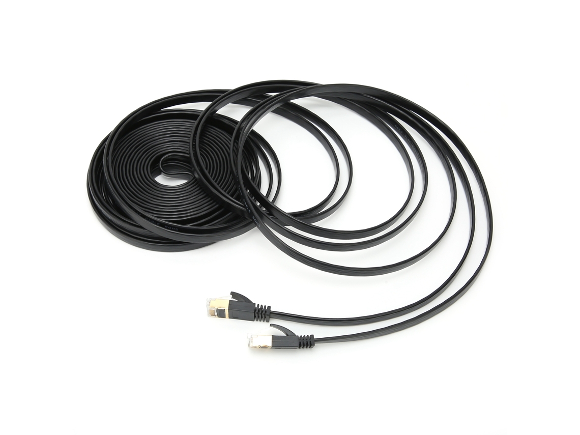 Cable de red Cat7 de 10 Gigabit, par trenzado con doble blindaje, 8 núcleos, 30 metros, accesorios para computadora