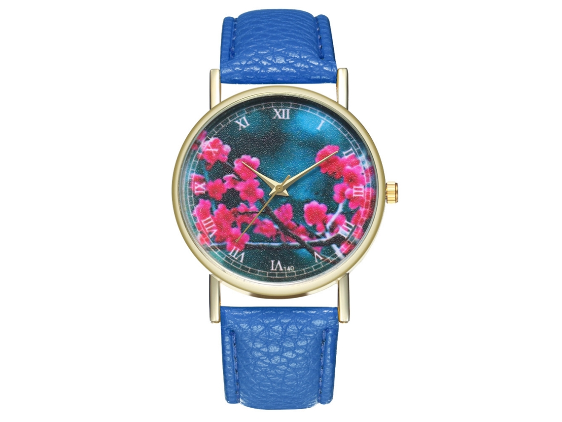 Relojes De Moda Unisex Hombre Mujer Cuarzo Pulsera Azul