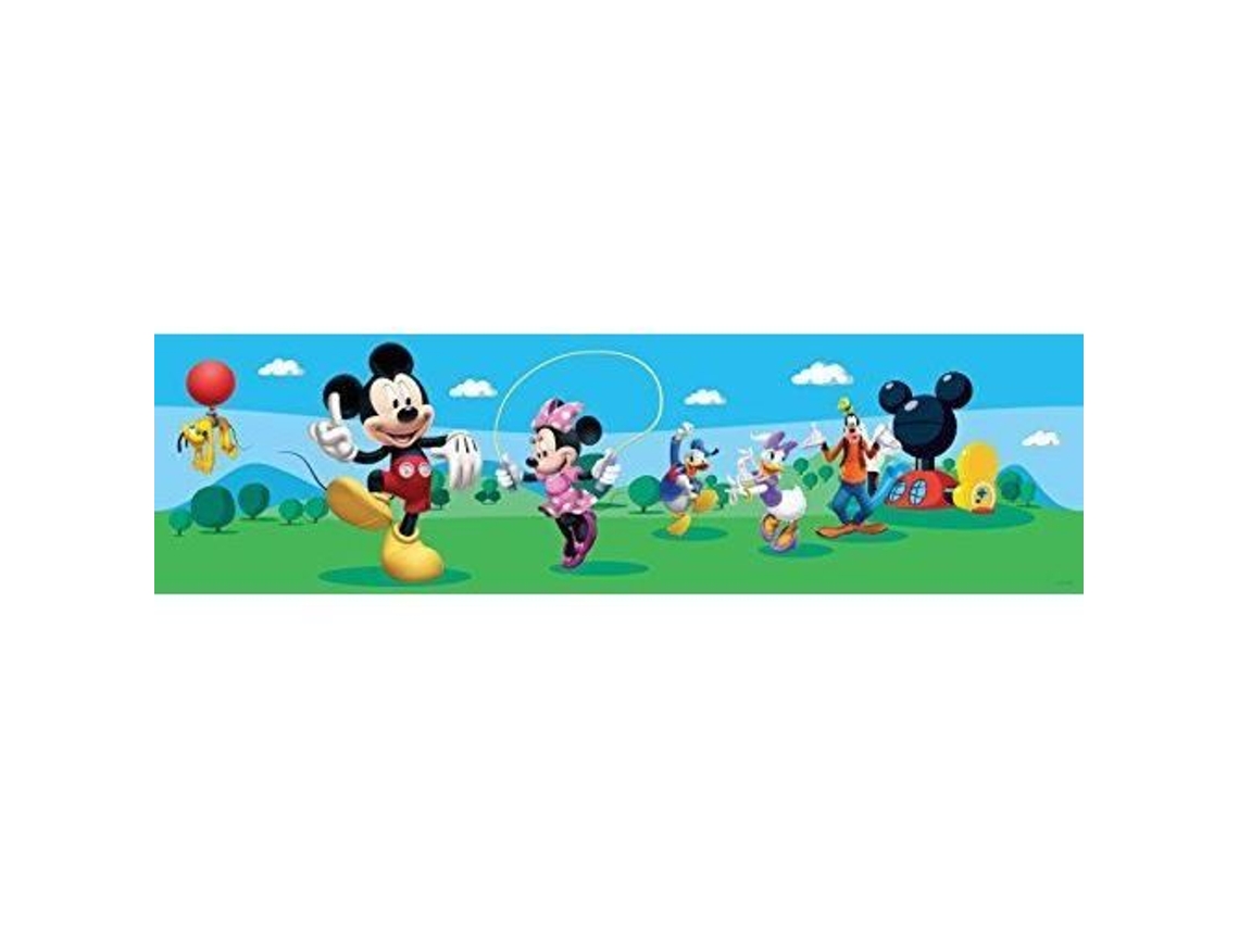 Disney Mickey Mouse, borde adhesivo, 0,10 x 5 m, 1 rollo de papel, de color, 500 x 10 cm, ancho x alto 8079 Ag Design