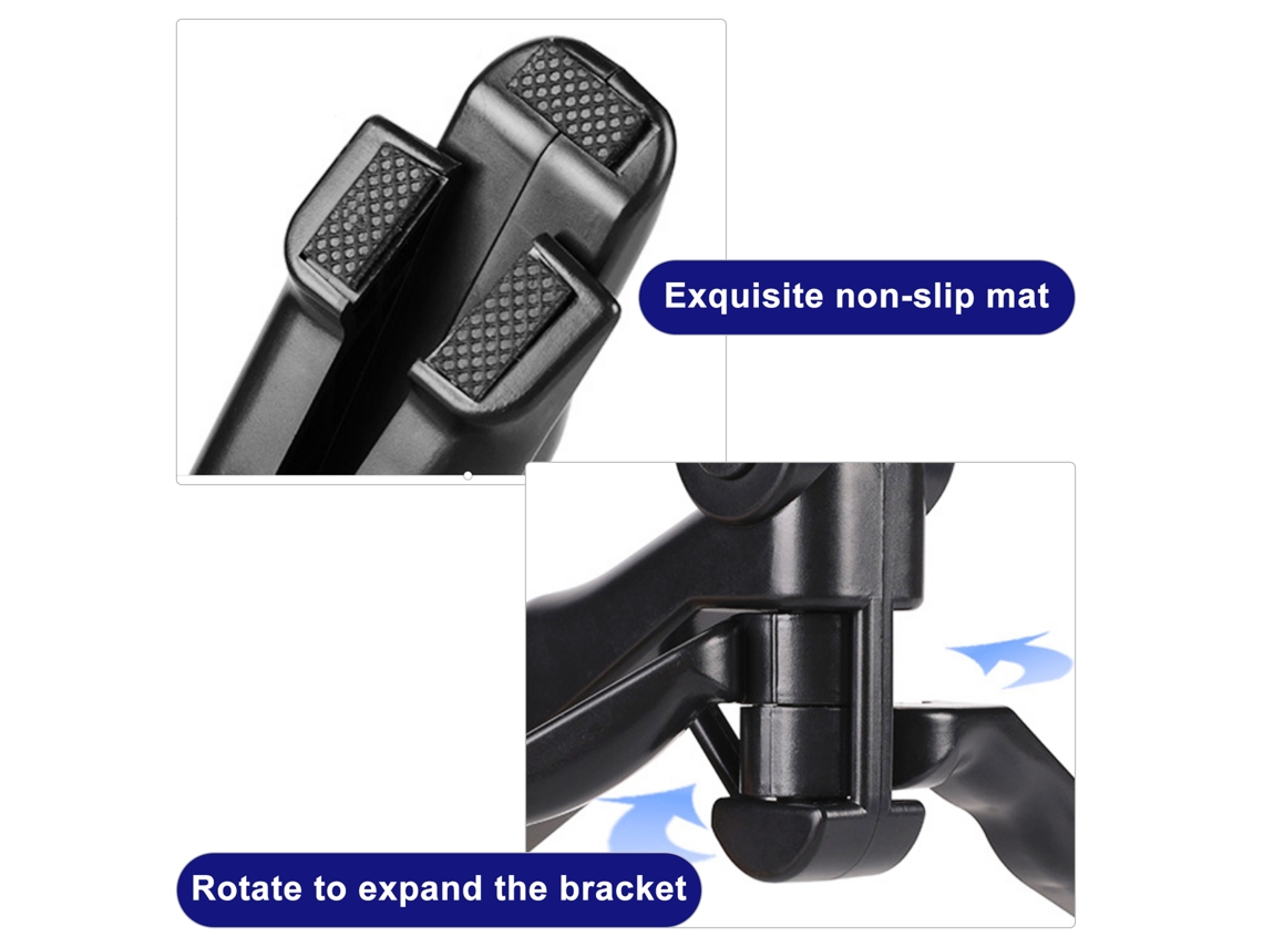Mini Trípode Para Teléfono Móvil, Plegable, Antivibración, Estabilizador Con Clip En U Para Teléfonos Móviles Y Cámaras (negro)