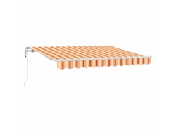 Toldo de vela - Toldo retráctil amarillo de 350 x 200 cm, tejido HARLANV1