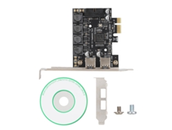 Tarjeta De Expansión N14s Pw4 Pci-e A 4 Puertos Usb3.0 De Alta Velocidad 5gbps