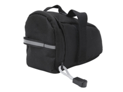 Bolsa De Sillín Negra Para Bicicleta Con Accesorio De Almacenamiento Trasero Para Ciclismo De Carretera Y De Montaña.
