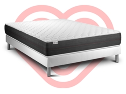 Conjunto Muelle Vital 150 X 200 Cm Kit Somier Blanco