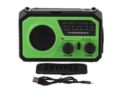 Radio De Emergencia 16000mah Solar Con Manivela Carga Usb-c Radio Meteorológica Linterna Sos Brújula
