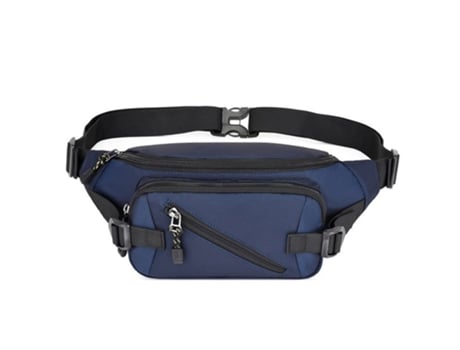 Bolso de pecho Bolso de hombro para hombre Bolso cruzado Bolso de lona informal Mochila pequeña en el pecho (azul)