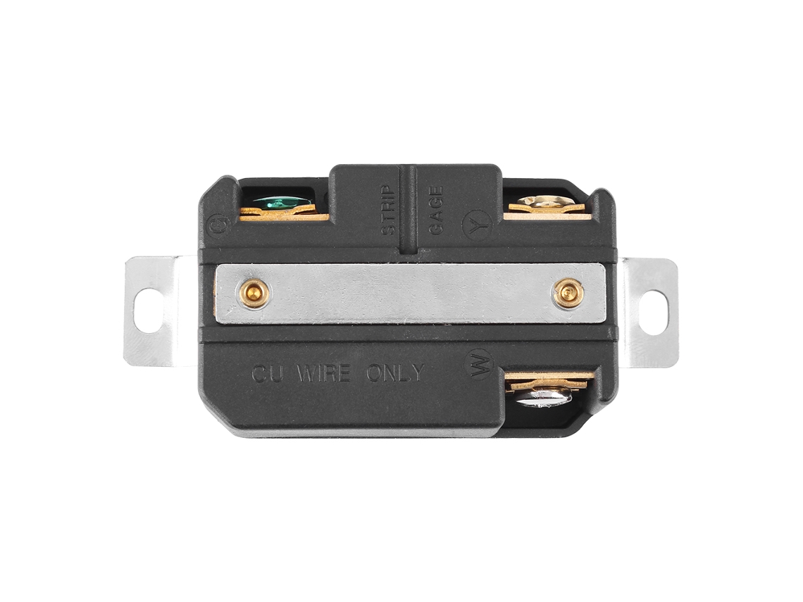 Enchufe Hembra Nema L5-30r De 30 A Y 125 V Con Mecanismo De Bloqueo Para Conexión A Generador, Duradero Y De Larga Duración.