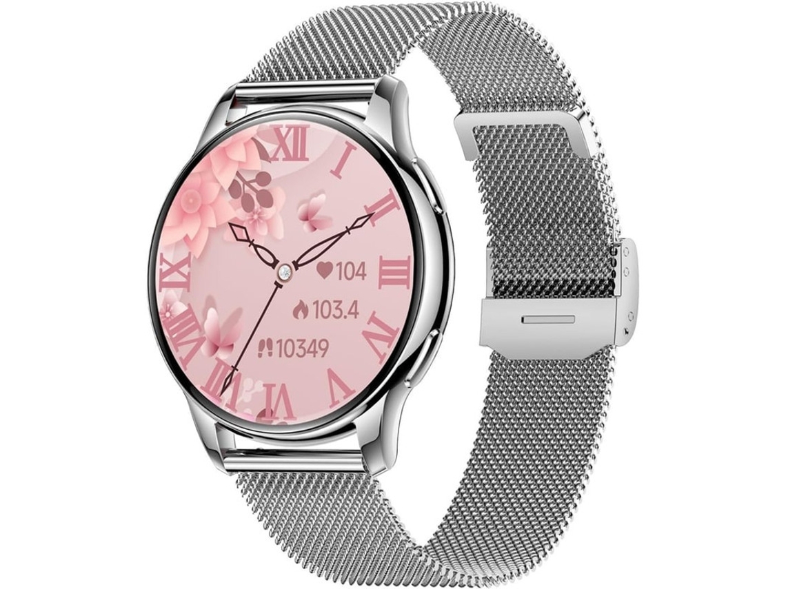 Reloj inteligente para mujer, resistente al agua, con Bluetooth, llamadas, para Android e iOS, pantalla táctil, rastreador de actividad física, Bestvite