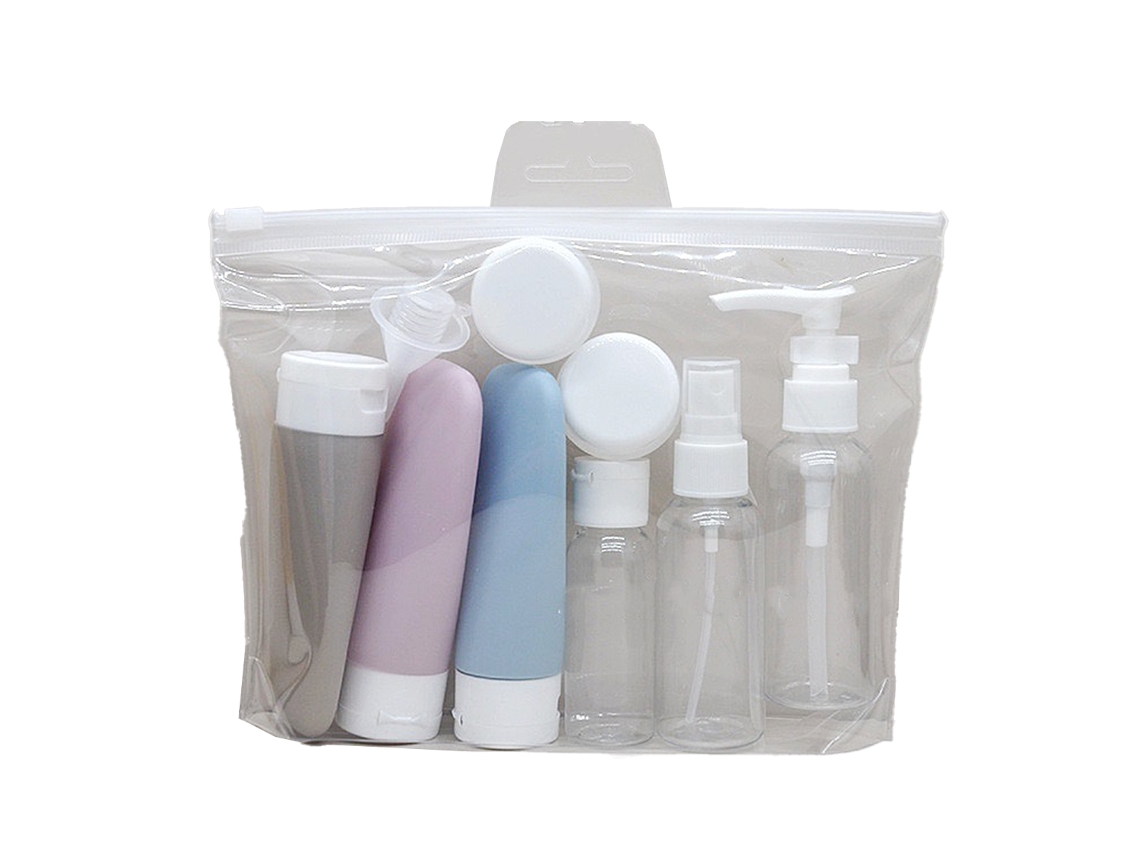 Botellas de viaje para artículos de aseo, atomizadores herméticos, envases portátiles para champú, acondicionador, loción y gel de ducha.