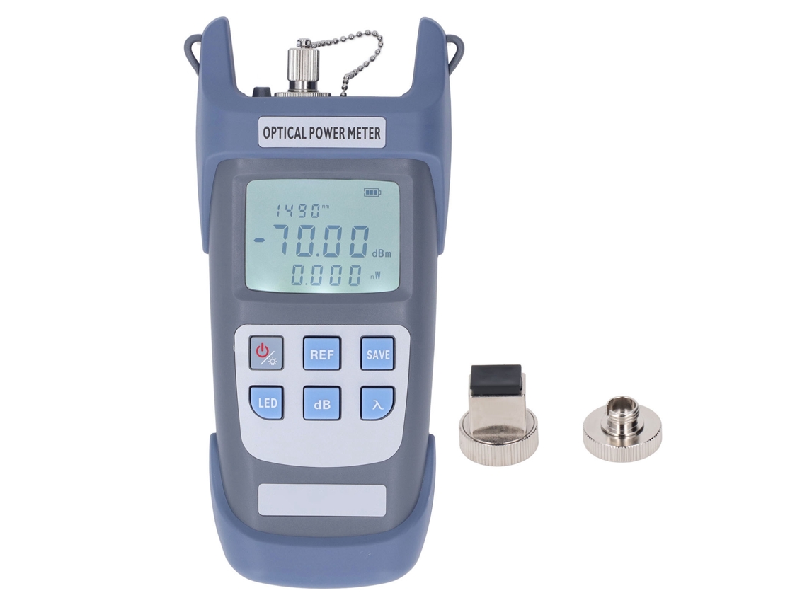 Medidor De Potencia Óptica Con 7 Longitudes De Onda, Apagado Automático, Abs Para Fibra Óptica.
