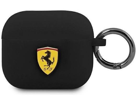 Carcasa Apple FERRARI Airpods 3 Silicona Trasera Negro