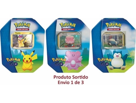 Juego de Cartas POKEMON Pkm Swsh10.5 Pokémon Go Gift Tin Pikachu/Blissey/Snorlax