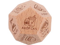 Dados De Madera Para Tomar Decisiones Sobre La Comida, Cenas Creativas, Diversión, Noches De Juegos.