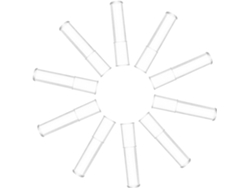 100 protectores transparentes para puntas de lápiz, cubiertas de plástico, extensores y protectores.