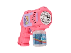 Máquina Automática De Burbujas Con Luces Led, 10 Agujeros, A Prueba De Fugas, Rosa, Para Niños