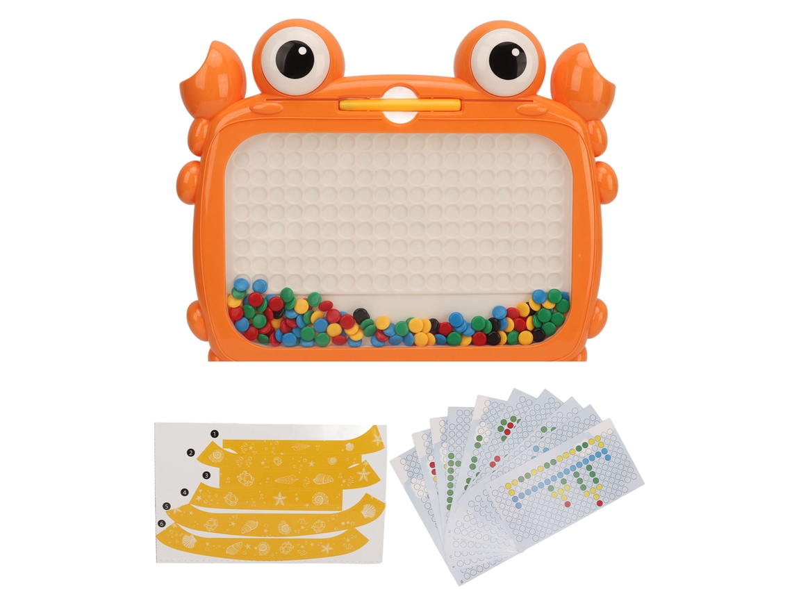 2026-pizarra Magnética De Puntos Cute Crab Shaped Para Niños Toddlers Juguete Educativo De Dibujo
