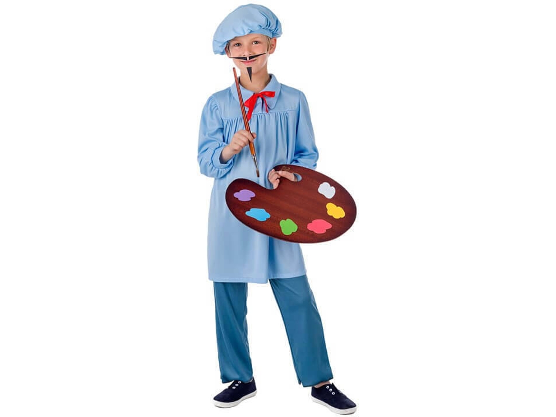 Disfraz Unisex DISFRAZZES Pintor Artístico Para Niños (Talla: 3 a 4 años)