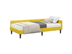 Maison Exclusive - Estructura De Cama Esquina Con Colchón Otro 2 Pcs Amarillo