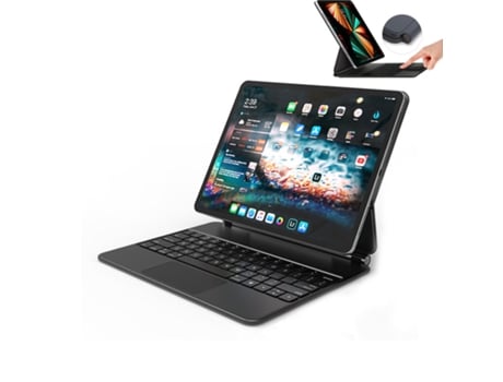 Funda PU con teclado bluetooth para Apple iPad air 4/air 5 10.9Tamaño - Negro LKC