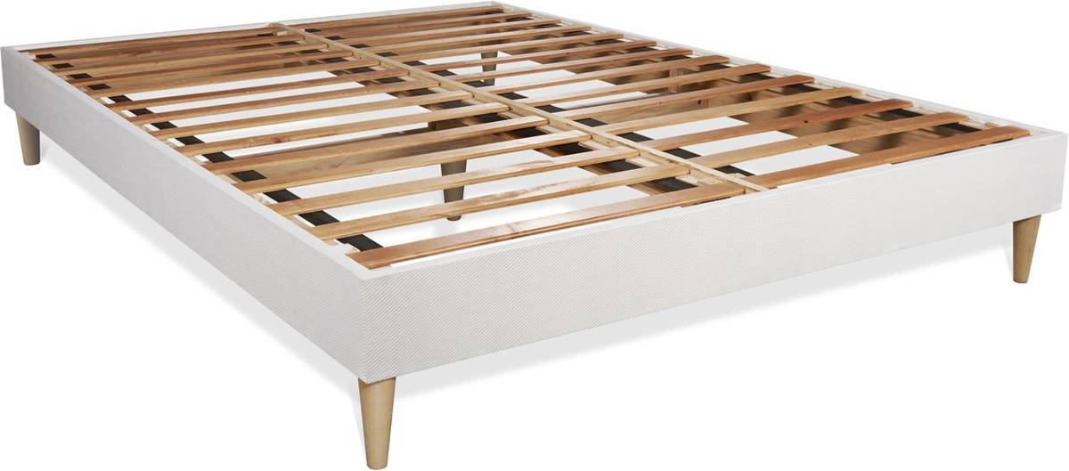 Conjunto de Somier Blanco + Colchón SLEEPFIT Soft (160x190 cm - Espuma)